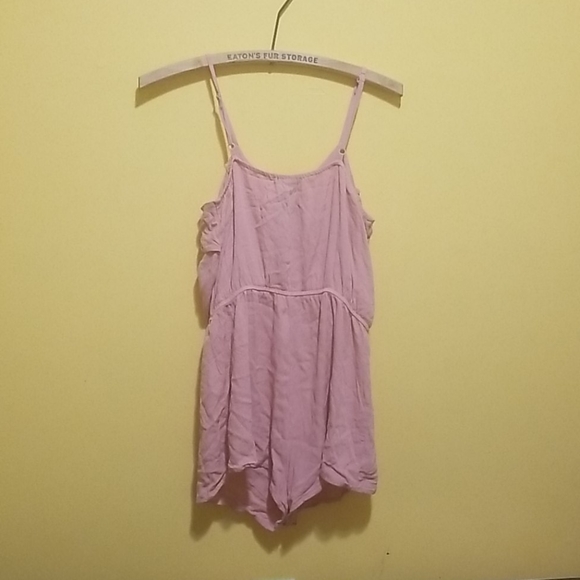 Pink Ruffled Camisole Romper - Picture 3 of 4